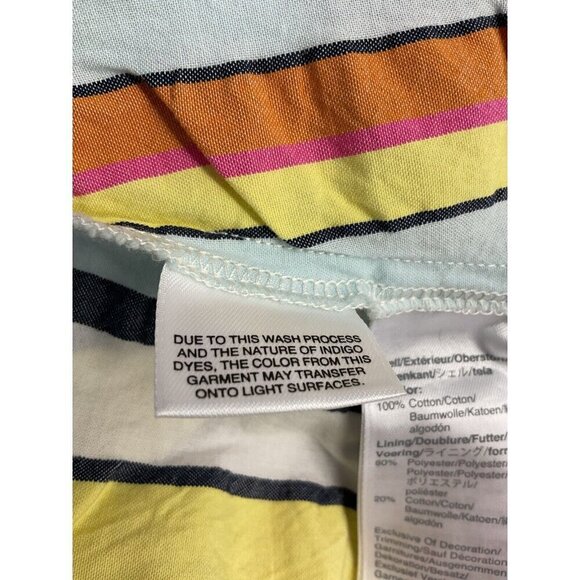 NEW J CREW Tiered MIDI Sun‎ Dress Sleeveless Striped Colorful Size 12 - Picture 10 of 13
